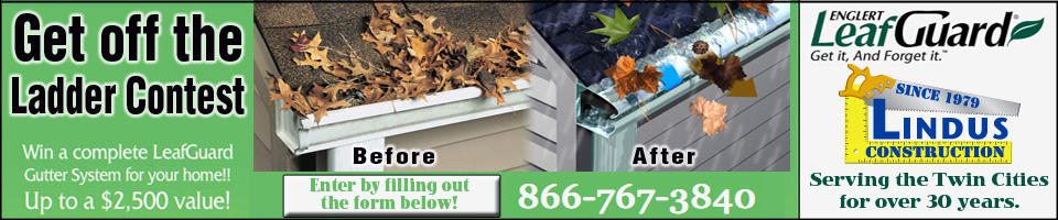 Get Off The Ladder Contest | Win a LeafGuard Gutter System from Lindus Construction